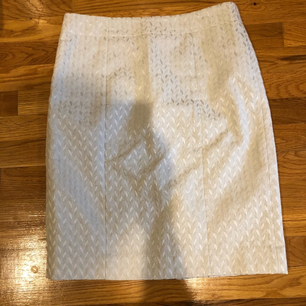Textured Gray Pencil Skirt - Sz 8